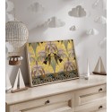 affiche art deco oiseaux colibri the dybdahl