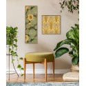 affiche decorative carree art deco jaune libellules the dybdahl