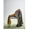 plaid merinos jaune moutarde bloomingville hoshi