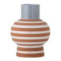 vase design raye bleu terracota bloomingville lindir