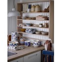 bol petit dejeuner cottage porcelaine motif bleu bloomingville camelia
