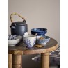 petit bol apero porcelaine blanc bleu bloomingville camelia
