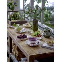 assiette forme petales fleurs mimosa ceramique bloomingville set de 2