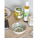 bol ceramqiue peinte motif vert bloomingville heikki