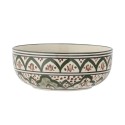 bol ceramique peinte main oriental vert bloomingville karlie