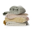 couverture epaisse chaude laine agneau rose pale clair klippan alm