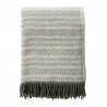 plaid epais chaud laine agneau vert clair pale klippan alm