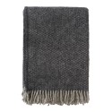 plaid chaud epais laine gris fonce anthracite klippan vide
