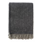 plaid chaud epais laine gris fonce anthracite klippan vide