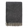 plaid chaud epais laine gris fonce anthracite klippan vide