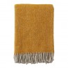 plaid laine suedoise jaune dore klippan vide