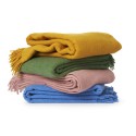 plaid chaud laine recyclee jaune klippan true