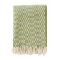 plaid vert amande laine agneau klippan lovik