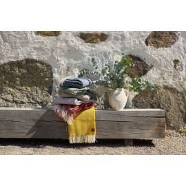 Plaid laine mérinos doux Klippan Hugo