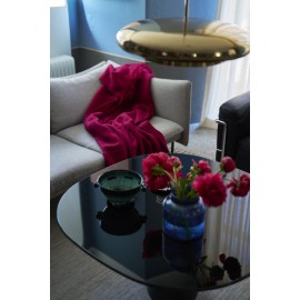 couverture laine agneau rose fuchsia fonce klippan gotland