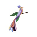 oiseau de paradis decoratif carton recycle studio roof bisa