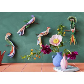 Oiseau de paradis décoratif carton Studio Roof Paradise Bird Bisa