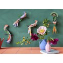 oiseau de paradis decoratif carton recycle studio roof bisa