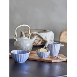 bol petit dejeuner gres strie bleu clair bloomingville latina