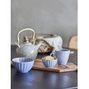 bol petit dejeuner gres strie bleu clair bloomingville latina
