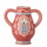 petit vase peint a la main rouge bloomingville odina