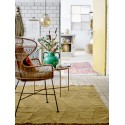 table basse ronde plateau amovible dore laiton grave bloomingville dalia