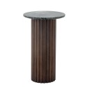 table basse d appoint marbre vert bois manguier bloomingville wilson