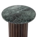 table basse d appoint marbre vert bois manguier bloomingville wilson