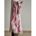plaid cozy franges coton recycle rose bloomingville alk