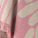 plaid cozy franges coton recycle rose bloomingville alk