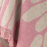 plaid cozy franges coton recycle rose bloomingville alk