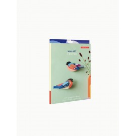 oiseaux muraux decoration carton pinsons studio roof finches