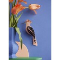 oiseau decoratif mural papier huppe studio roof hoopoe
