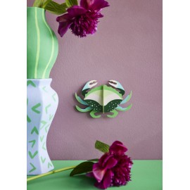 decoration murale marine crab vert studio roof mini crab