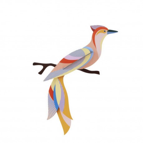 oiseau du paradis decoration murale carton studio roof sabah