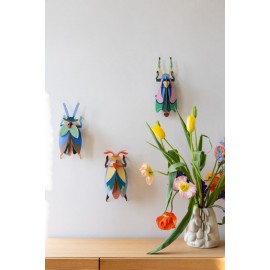 Scarabée mural carton Studio Roof Lunar Beetle