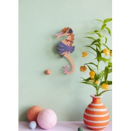 Décoration murale hippocampe Studio Roof Pink Seahorse
