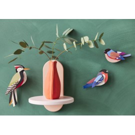 Oiseau décoratif carton pivert Studio Roof Woodpecker