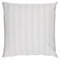 housse coussin coton blanc rayures bleu clair 60 x 60 ib laursen