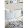 housse coussin coton blanc rayures bleu clair 60 x 60 ib laursen