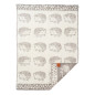 couverture bebe laine recyclee agneau grise herissons klippan hedgehog