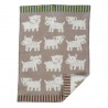 plaid bebe laine agneu bio beige petits chiens klippan voff
