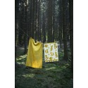 petit plaid bebe laine agneau jaune renards klippan fox