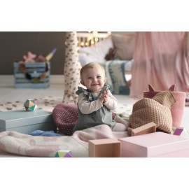 couverture bebe laine agneau bleue animaux klippan picnic