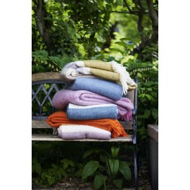 plaid rose laine agneau klippan gotland