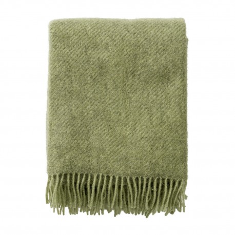 plaid laine chaud epais poils vert clair klippan gotland