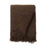 plaid epais chaud laine agneau marron noisette klippan gotland