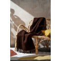 plaid epais chaud laine agneau marron noisette klippan gotland