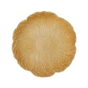 assiette decorative feuille chou vegetale marron bloomingville savanna