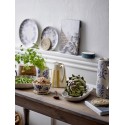 pichet gres blanc peint fleurs bleus bloomingville petunia